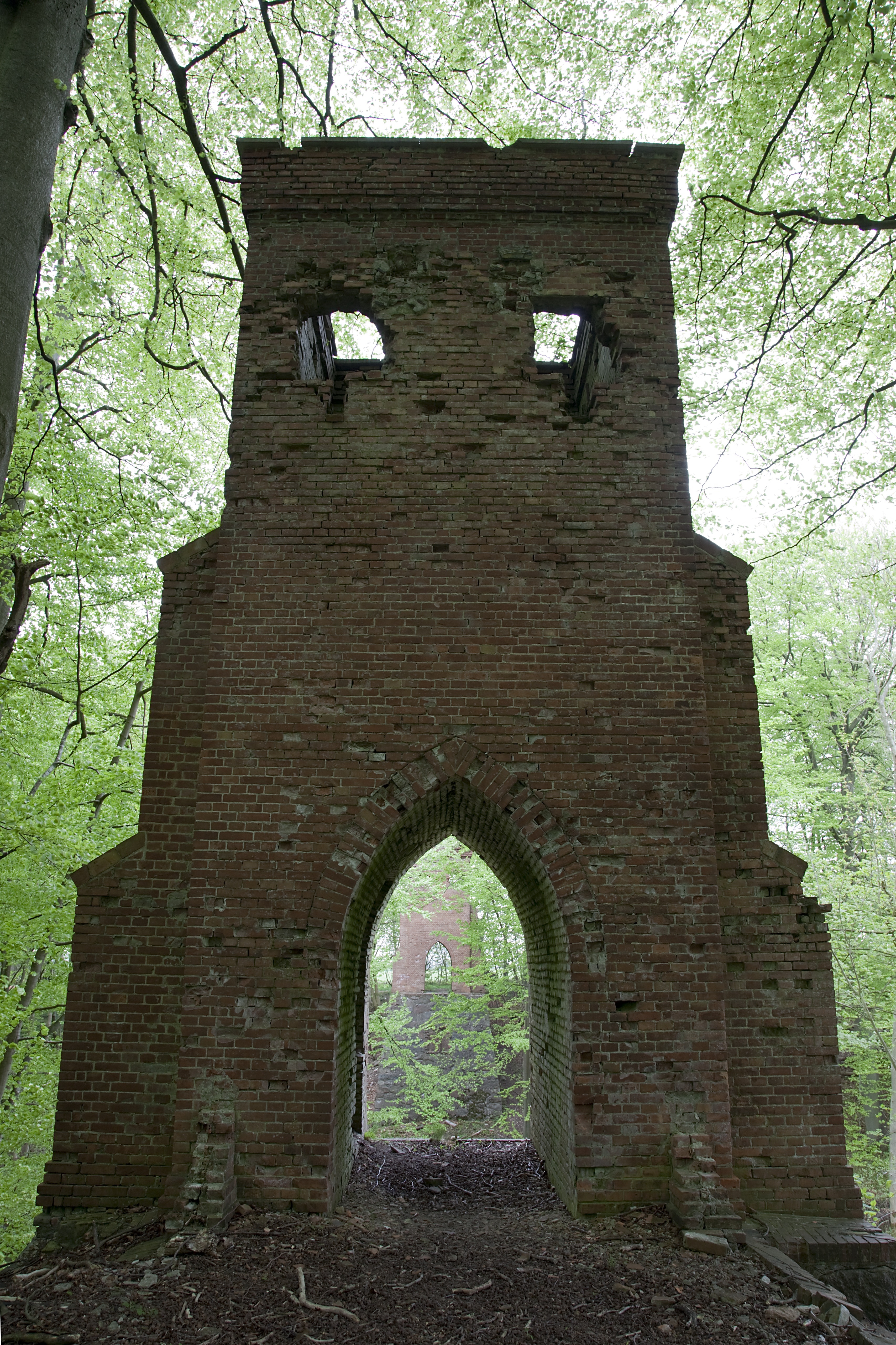 Rester af Glorups hængebro